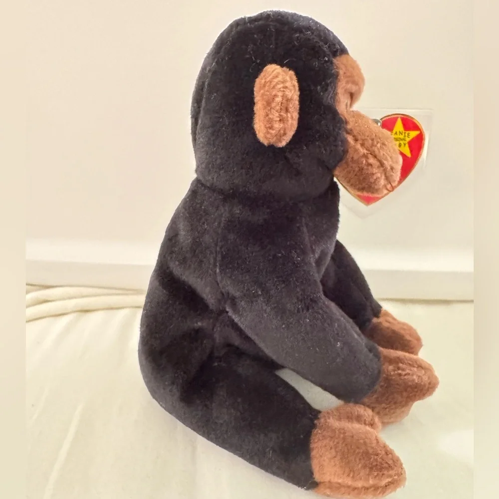 NWT Ty Beanie Baby Congo the Gorilla Black Brown 1996 Vintage 90s